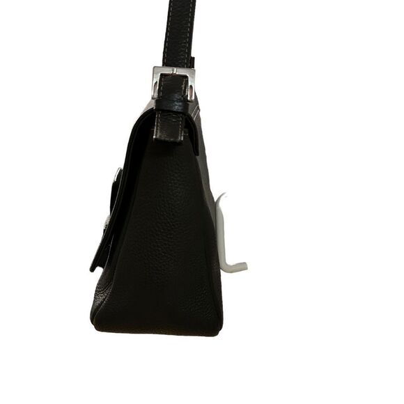 Forest Green Leather Shoulder bag~Made in Italy~Clean interior ~1 zipped pocket - Picture 4 of 14